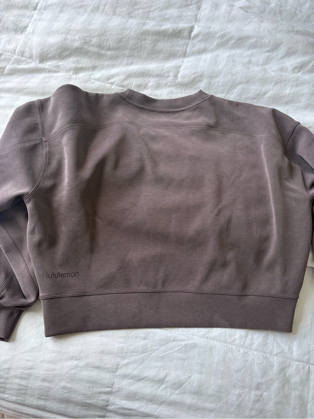 lululemon Cropped Crewneck Sweatshirt in Brown